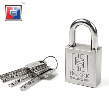 Small waterproof stainless steel lock gate high security rust proof metal short shackle small stainless steel padlock